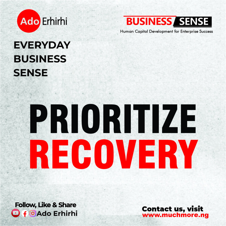 PRIORITIZE RECOVERY