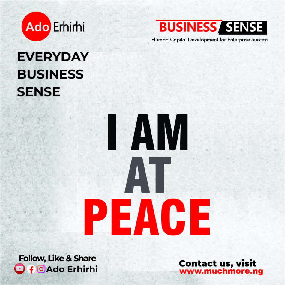 I AM AT PEACE